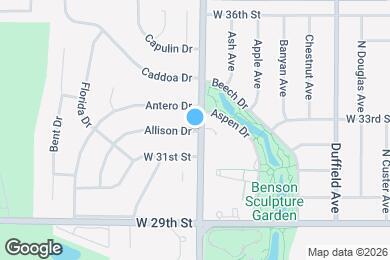 Map image of the property - 1405 Allison Dr