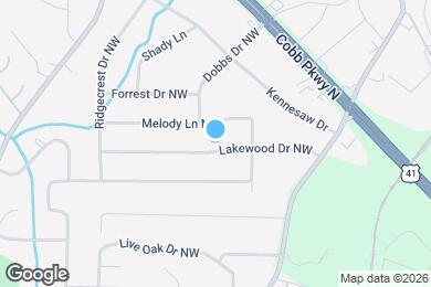 Map image of the property - 2372 Lakewood Dr NW