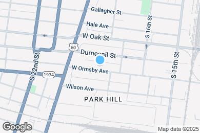 Map image of the property - 1735 W Ormsby Ave