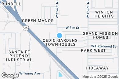 Map image of the property - 4615 N 39th Ave