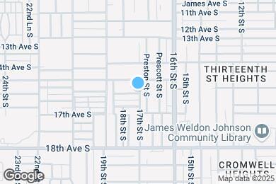 Map image of the property - 1701 16th Ave S