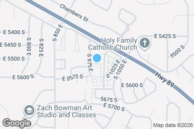 Map image of the property - 986 E 5550 S