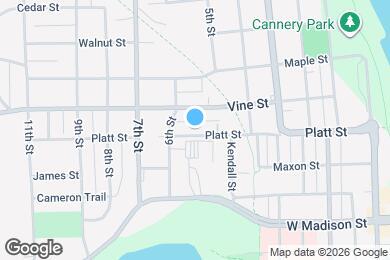 Map image of the property - 456 1/2 Platt St