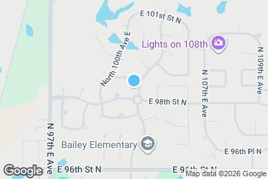 Map image of the property - 9802 N 102nd E Ave