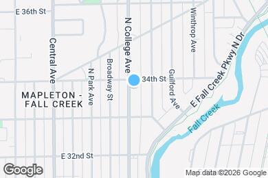 Map image of the property - 3353 N College Ave