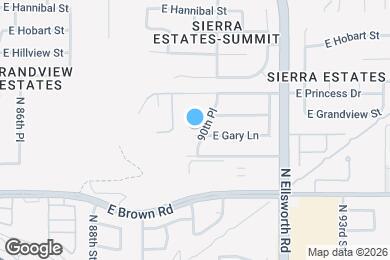 Map image of the property - 9016 E Gary Ln