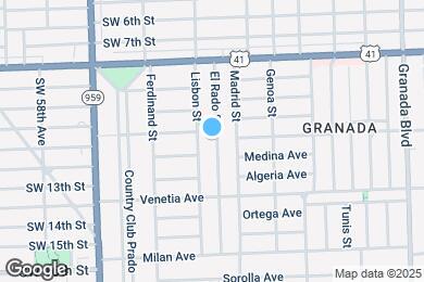 Map image of the property - 1100 El Rado St