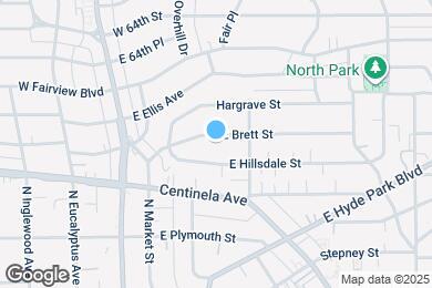 Map image of the property - 354 E Brett St