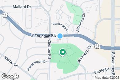 Map image of the property - 3341 E Fountain Blvd