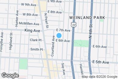 Map image of the property - 72 E 6th Ave