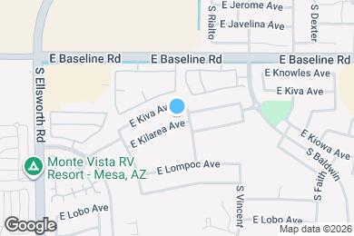 Map image of the property - 9506 E Kilarea Ave