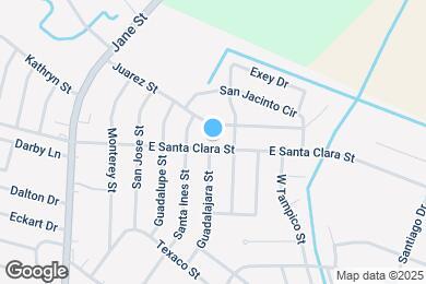 Map image of the property - 511 E Santa Clara St