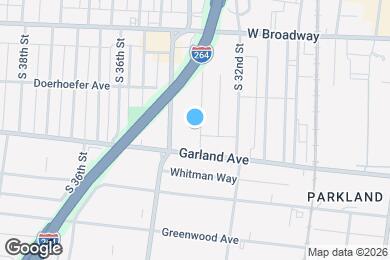 Map image of the property - 834 S 33rd St