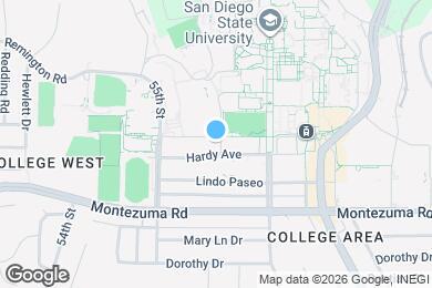 Map image of the property - Aztec Campus Apartments *Parking Included*