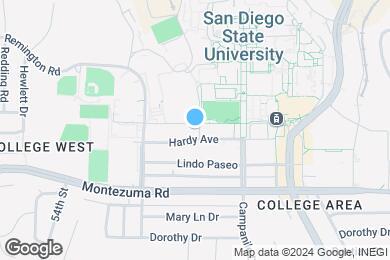 Map image of the property - Aztec Campus Apartments