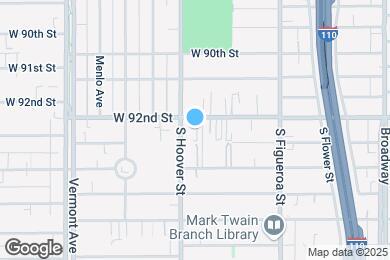 Map image of the property - 648 W 92nd St