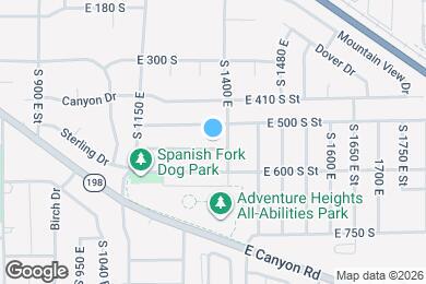 Map image of the property - 1375 E 550 S