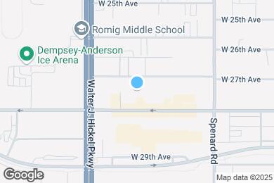 Map image of the property - 1410 W 27th Ave