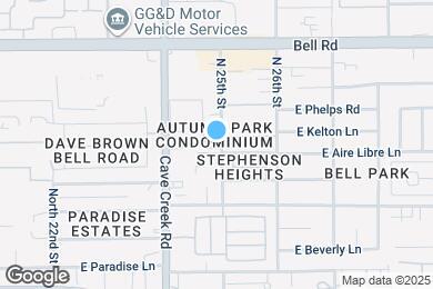 Map image of the property - 16602 N 25th St