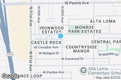 Map image of the property - 10100 N 89th Ave