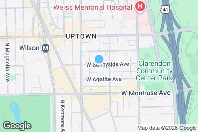 Map image of the property - 933 W Sunnyside Ave
