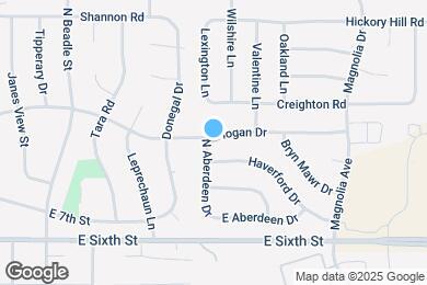 Map image of the property - 721 N Aberdeen Dr