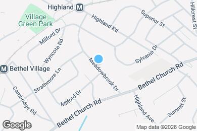 Map image of the property - 165 Meadowbrook Dr