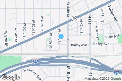 Map image of the property - 2051 W 45th St