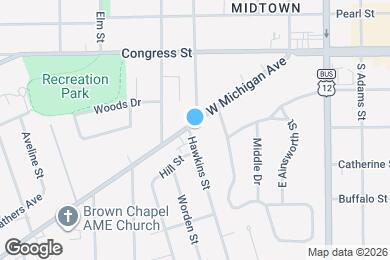 Map image of the property - 801 W Michigan Ave