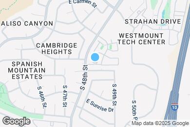 Map image of the property - 4805 E Kachina Trail