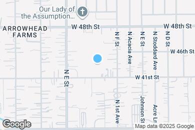 Map image of the property - 674 W 41st St