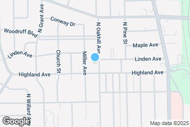 Map image of the property - 717 N Oakhill Ave