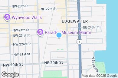 Map image of the property - 154 NE 23rd St