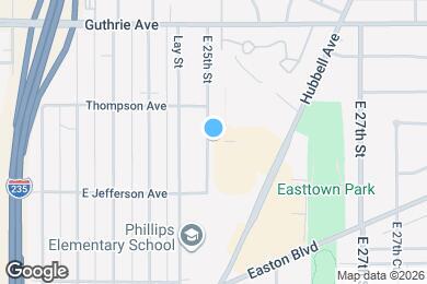 Map image of the property - 1933 E 25th St