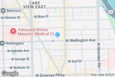 Map image of the property - 626 W Wellington Ave
