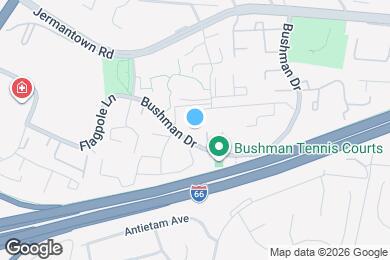 Map image of the property - 10222 Bushman Dr