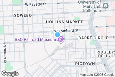 Map image of the property - 926 W Pratt St