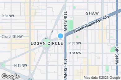 Map image of the property - 1116 Rhode Island Ave NW