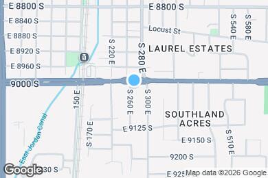 Map image of the property - 268 E 9000 S