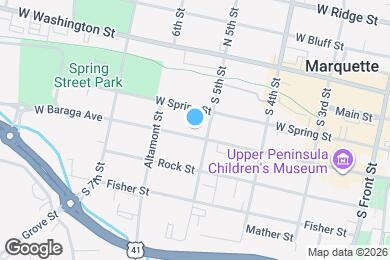 Map image of the property - 412 W Baraga Ave