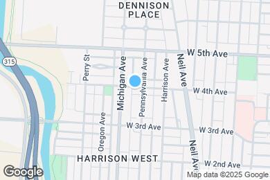 Map image of the property - 389 W 4th Ave