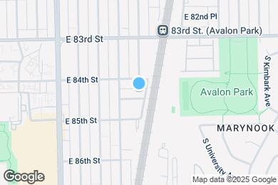 Map image of the property - 962 E 84th Pl
