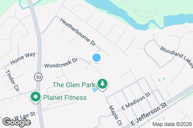 Map image of the property - 1303 Woodcreek Dr