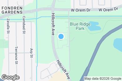 Map image of the property - 13959 Hillcroft Ave