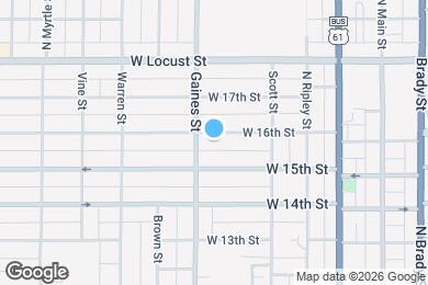 Map image of the property - 619 W 16th St
