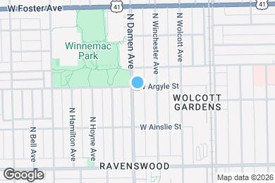 Map image of the property - 4955 N Damen Ave