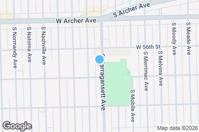 Map image of the property - 5632 S Narragansett Ave