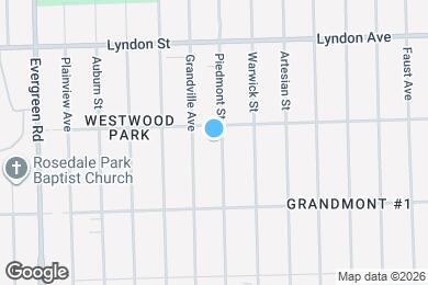 Map image of the property - 14233 Piedmont St