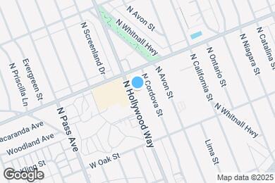 Map image of the property - 520 N Hollywood Way