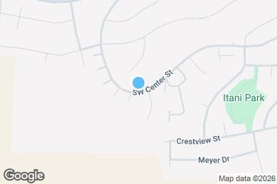 Map image of the property - 1360 SW Center St